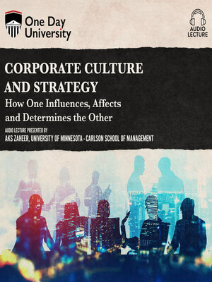 cover image of Corporate Culture and Strategy